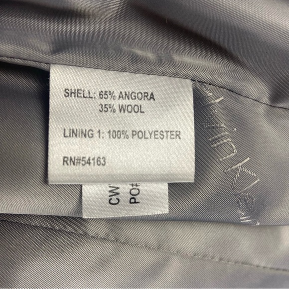 Calvin Klein Angora Wool Gray Coat Womens Size 10 Beautiful Soft and Comfortable - Picture 4 of 10
